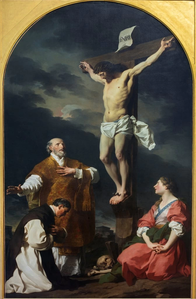 Cristo crocifisso con S. Eusebio, S. Filippo Neri e S. Maria Maddalena - Pinacoteca Brera, Milano